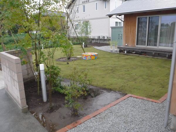 遊べる芝生の庭（群馬県前橋市U様邸）